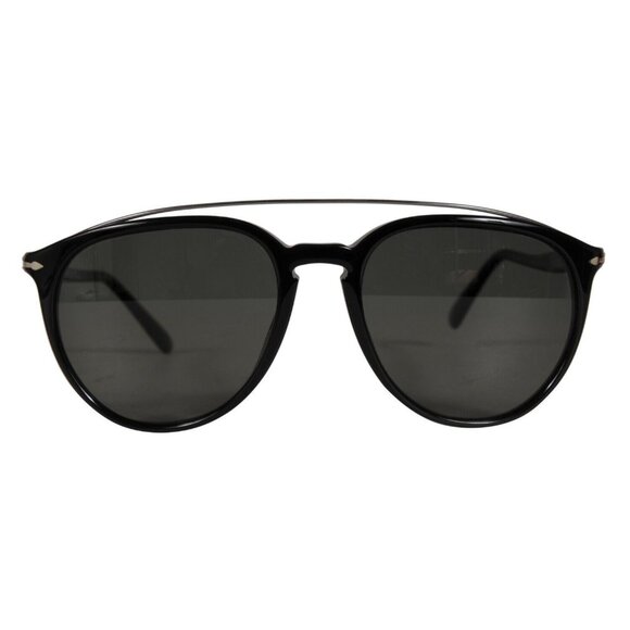 Persol Mens Sunglasses 3159-S Black Pilot Shades Polarized Aviator  Acetate - Picture 1 of 9